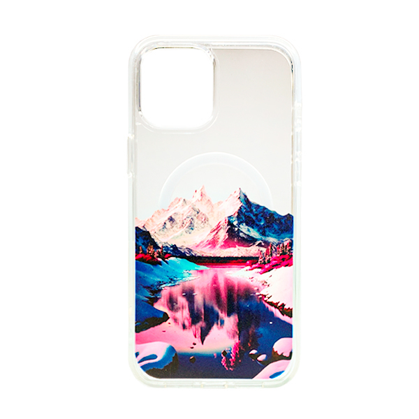 Чехол Wave Above Case для iPhone 14 Clear with MagSafe Rose Vallery