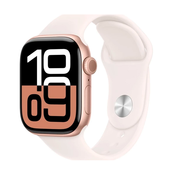 Смарт-годинник Apple Watch Series 10 42mm Rose Gold/Plum Sport Loop (MWWK3) українська версія