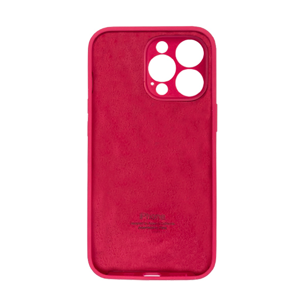 Чохол Soft Touch для Apple iPhone 13 Pro Rose Red with Camera Lens Protection