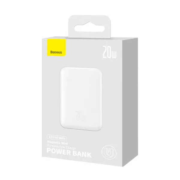 Зовнішній акумулятор Baseus Magnetic Mini Wireless Overseas Edition 20W 10000 mAh White (PPCX070002)