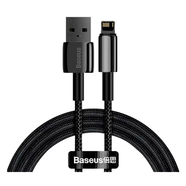 Кабель Baseus Tungsten Gold Fast Charging Data Cable USB for Lightning 1m Black (CALWJ-01)