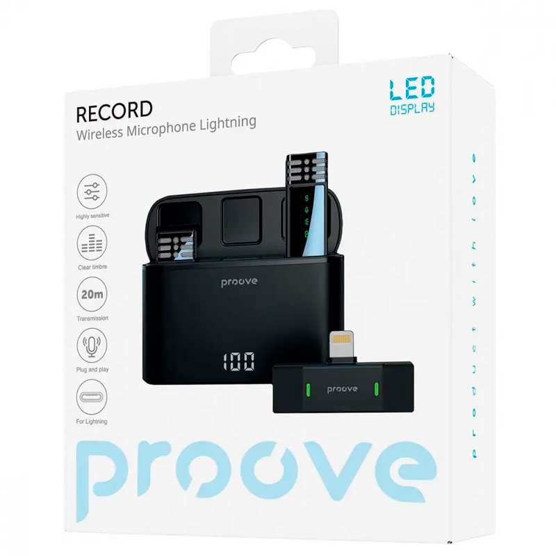 Бездротовий петличний мікрофон Proove Record Lighting