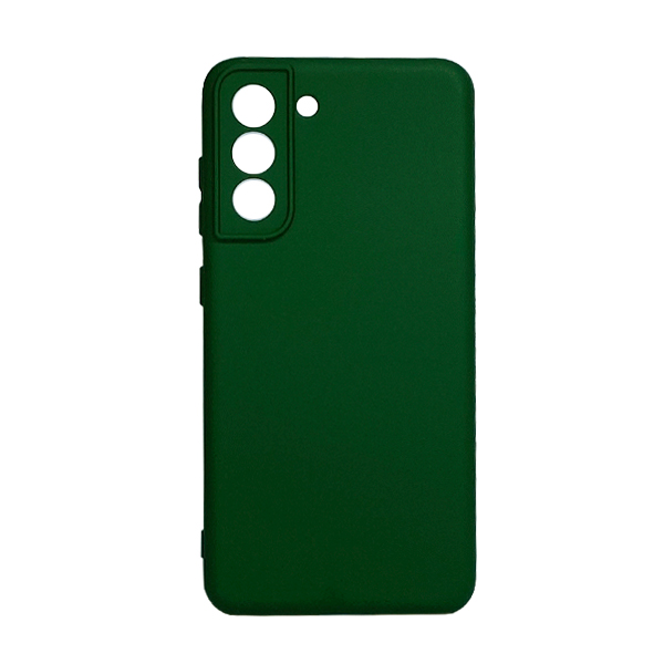 Чохол Original Soft Touch Case for Samsung S21 FE/G990 Dark Green with Camera Lens