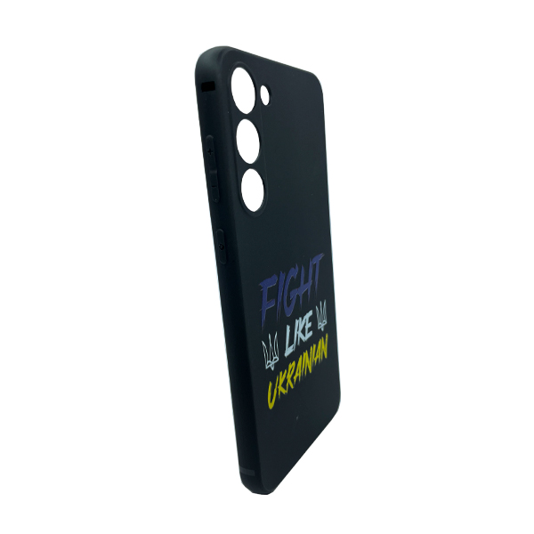 Чохол Wave We are Ukraine Case Samsung S23 Plus/S916 Black Fight Like Ukrainian with Camera Lens