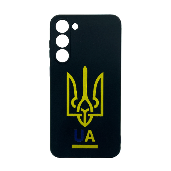 Чохол Wave We are Ukraine Case Samsung S23 Plus/S916 Black U&A with Camera Lens