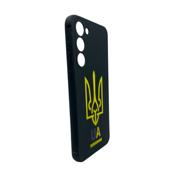 Чехол Wave We are Ukraine Case Samsung S23/S911 Black U&A with Camera Lens