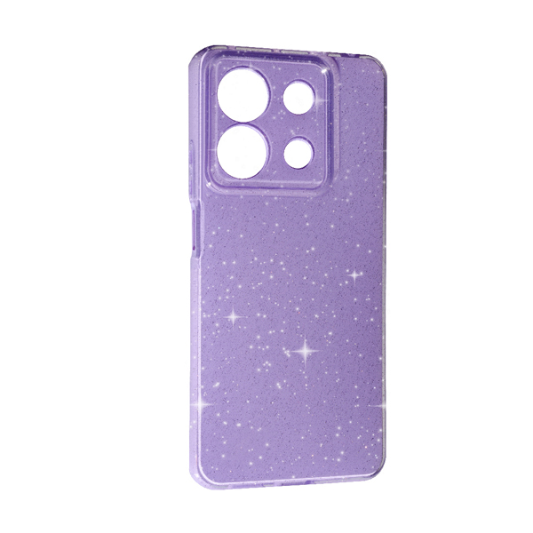 Чехол Silicon Shiny Case Xiaomi Note 13 5G Glitter Light Purple