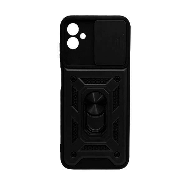 Чехол Armor Camshield Case для Samsung A04e/A042 with Ring Black