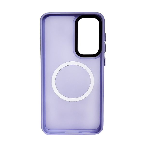 Чехол накладка Mate Plus Metal Buttons Case with MagSafe для Samsung S23 Plus/S916 Light Purple