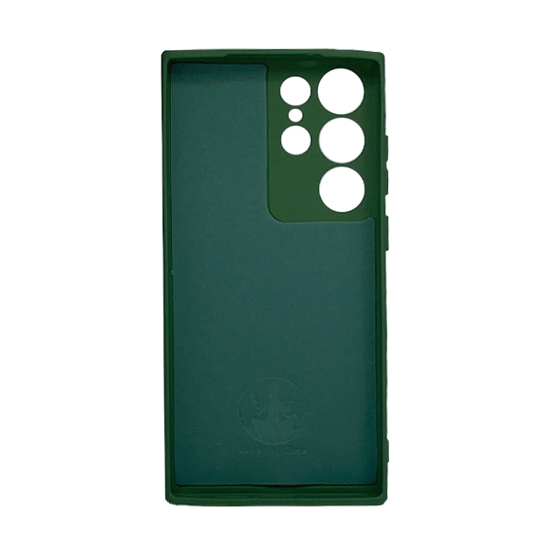 Чехол Original Soft Touch Case for Samsung S24 Ultra/S928B Dark Green with Camera Lens