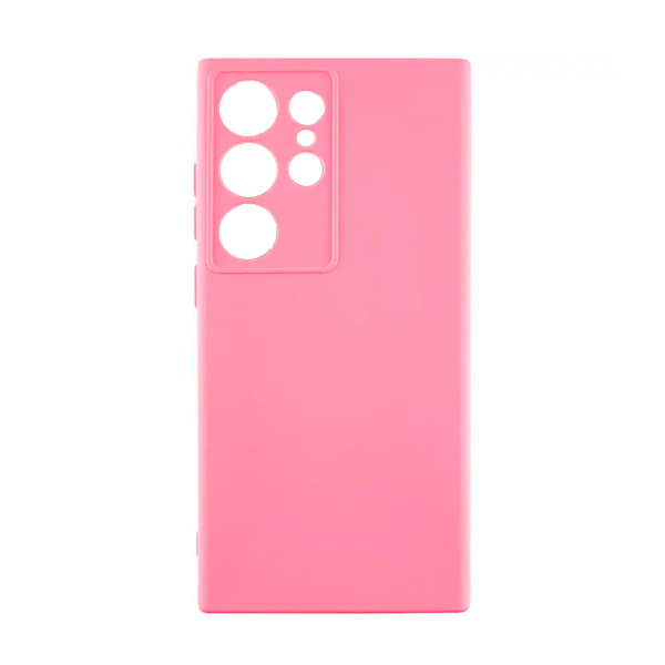 Чехол Original Soft Touch Case for Samsung S24 Ultra/S928B Pink with Camera Lens