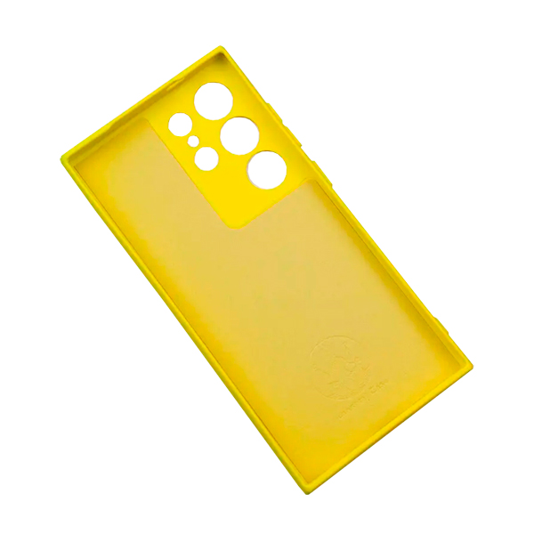 Чехол Original Soft Touch Case for Samsung S24 Ultra/S928B Yellow with Camera Lens