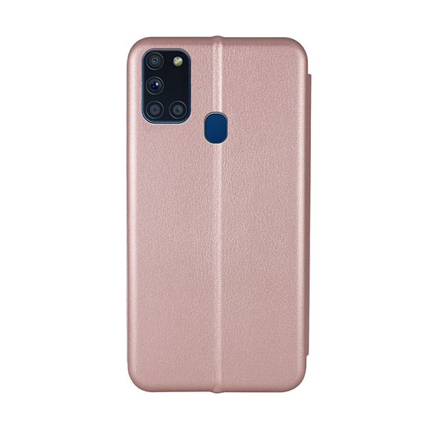 Чехол книжка Kira Slim Shell для Samsung A21s-2020/A217 Rose Gold