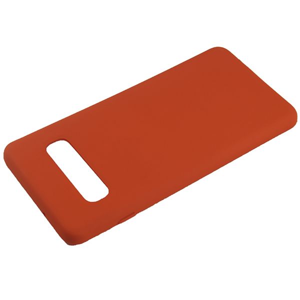 Чехол Original Soft Touch Case for Samsung S10 Plus/G975 Orange