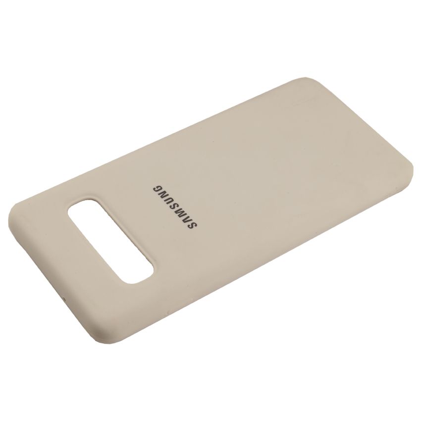 Чехол Original Soft Touch Case for Samsung S10 Plus/G975 White