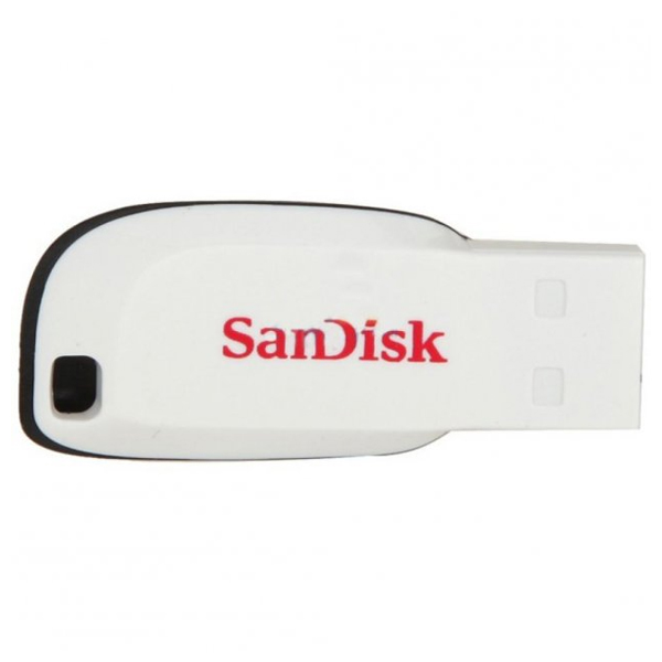 Флешка Sandisk 16Gb Cruzer Blade White USB 2.0