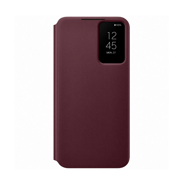 Чехол-книжка Samsung S906 Galaxy S22+ Smart Clear View Cover Burgundy (EF-ZS906CEEG)