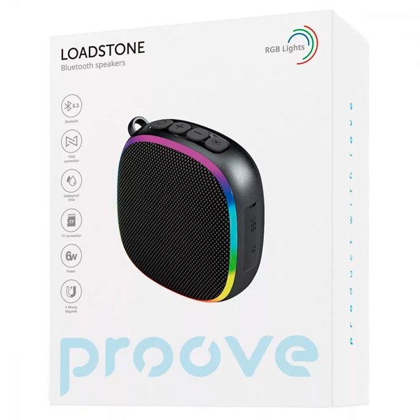 Портативная Bluetooth колонка Proove Loadstone 6W Black