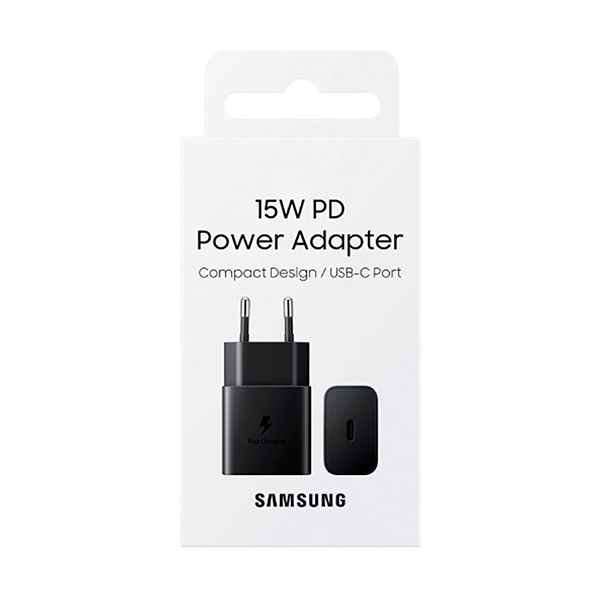 МЗП Samsung 15W Power Adapter (w/o Cable) Black (EP-T1510NBEGRU)