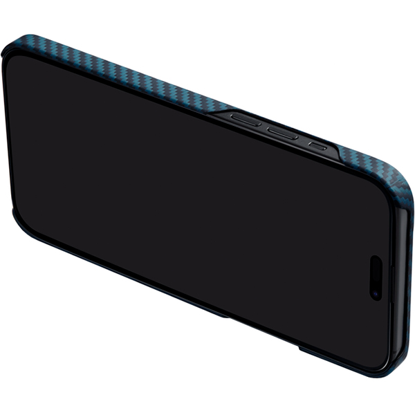 Чехол Pitaka iPhone 15 Pro Max Case with MagSafe Black/Blue (KI1508PM)