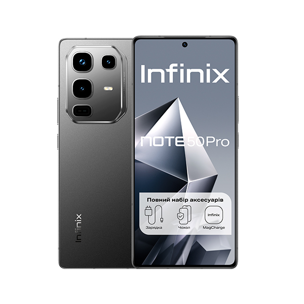 Смартфон Infinix Note 50 Pro (X6855) 12/256GB Shadow Black
