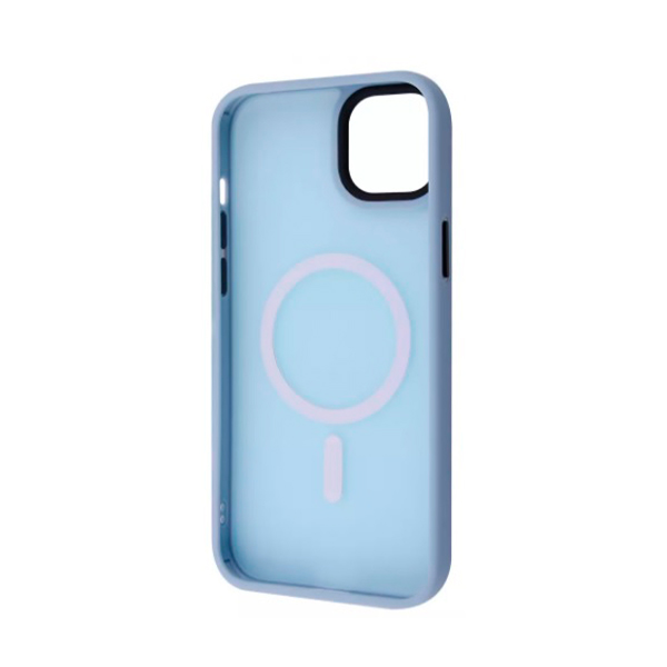 Чехол Wave Matte Colorful Case для Apple iPhone 14 Plus with MagSafe Sierra Blue
