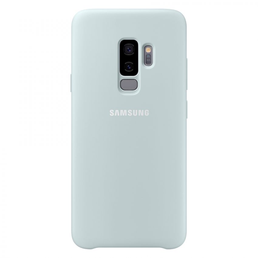 Чехол Samsung Galaxy S9 Plus G965 Silicone Cover Blue (EF-PG965TLEG)