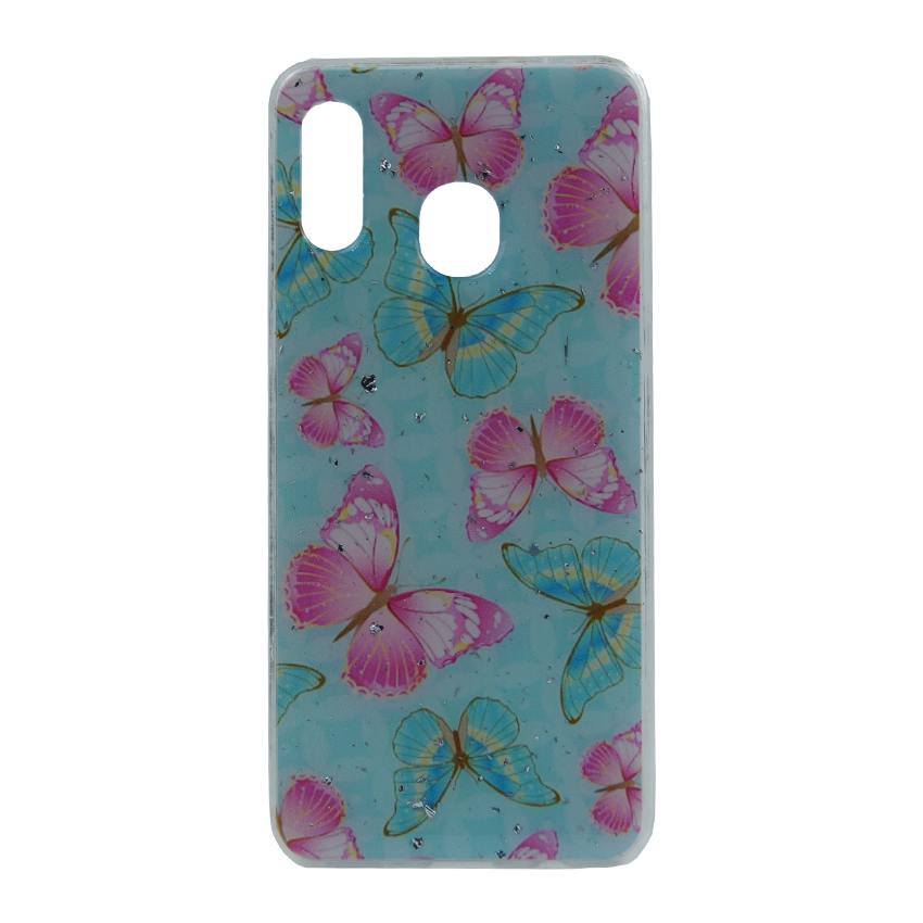 Original Silicon Case Samsung A20-2019/A205/A30-2019/A305 Deep Shine Butterfly-