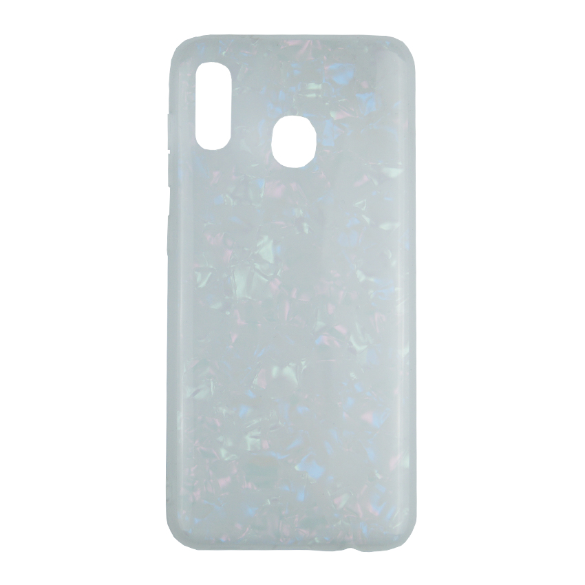 Original Silicon Case Samsung A20-2019/A205/A30-2019/A305 Pearl White