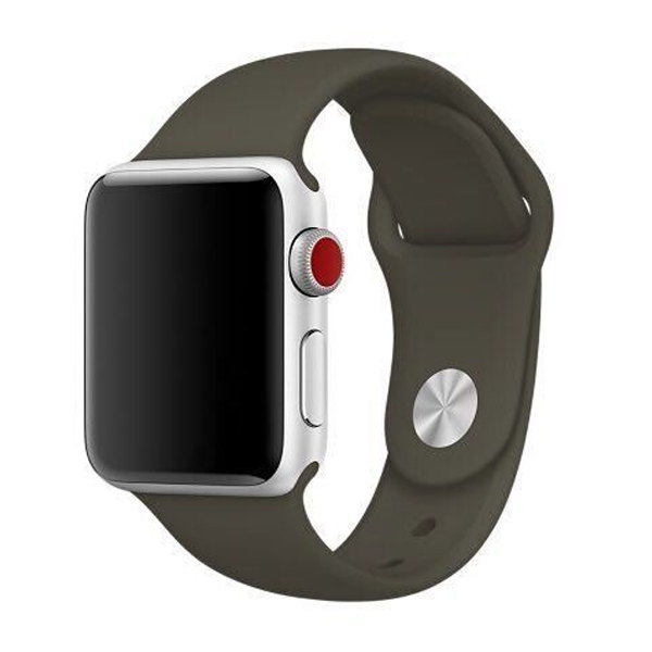 Ремінець для Apple Watch 42mm/44mm Silicone Watch Band Dark Olive
