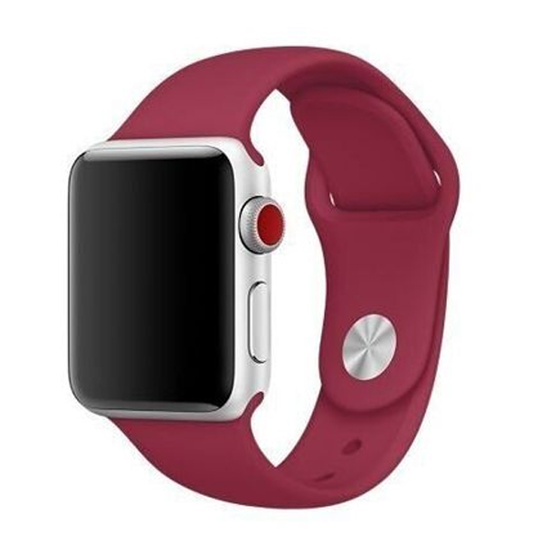 Ремешок для Apple Watch 42mm/44mm Silicone Watch Band Rose Red