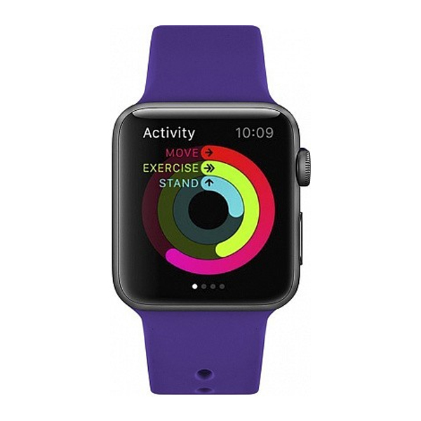 Ремешок для Apple Watch 38mm/40mm Silicone Watch Band Deep Purple