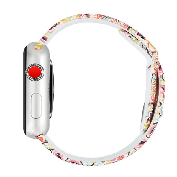 Ремінець для Apple Watch 38mm/40mm Silicone Watch Band Multicolored Pattern