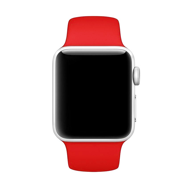 Ремешок для Apple Watch 38mm/40mm Silicone Watch Band Red
