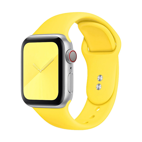 Ремешок для Apple Watch 42mm/44mm Silicone Watch Band Yellow