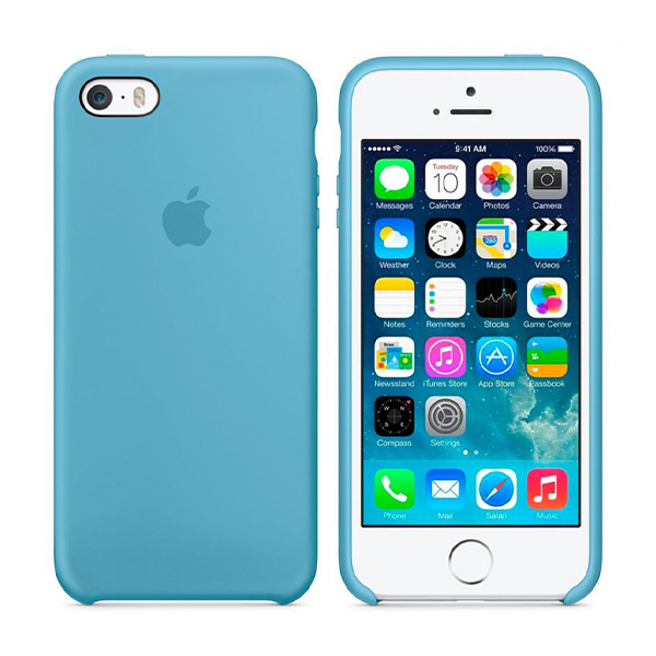 Чехол Soft Touch для Apple iPhone 5/5S Sky Blue