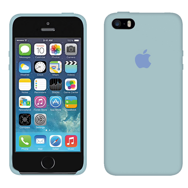 Чехол Soft Touch для Apple iPhone 5/5S Light Blue