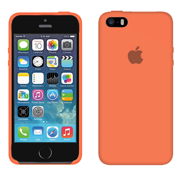 Чехол Soft Touch для Apple iPhone 5/5S Peach