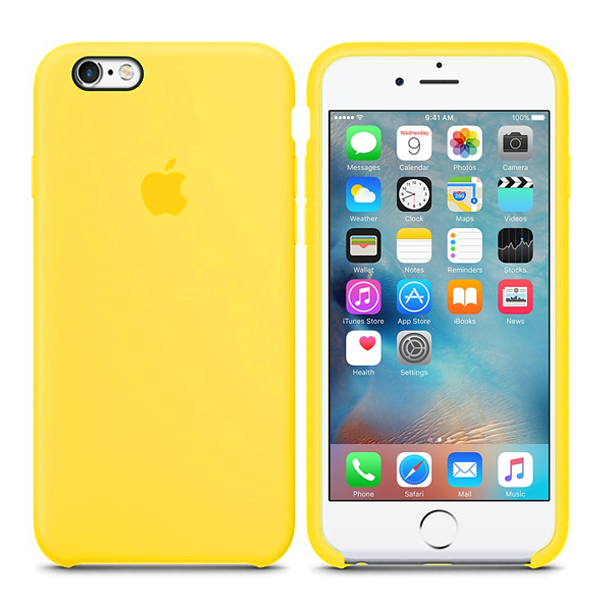 Чехол Soft Touch для Apple iPhone 6/6S Canary Yellow