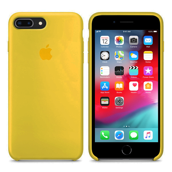 Чехол Soft Touch для Apple iPhone 8 Plus Canary Yellow