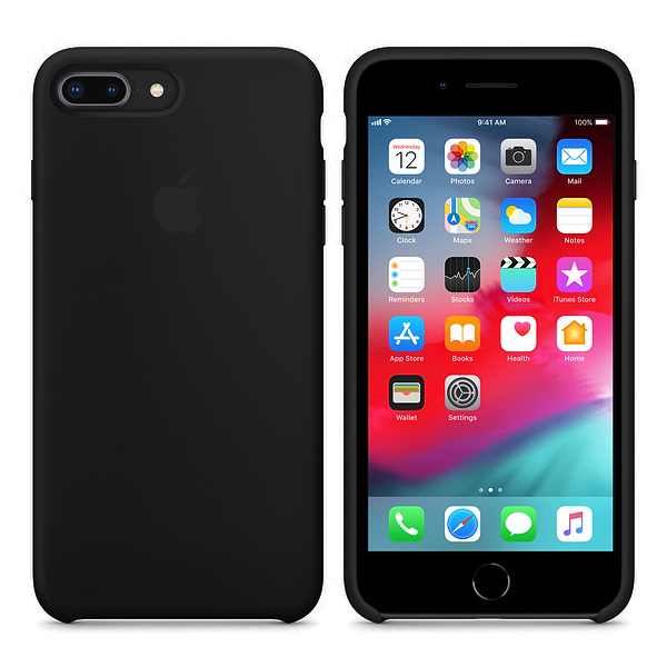 Чехол Soft Touch для Apple iPhone 8 Plus Charcoal Black