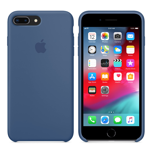 Чехол Soft Touch для Apple iPhone 8 Plus Deep Blue