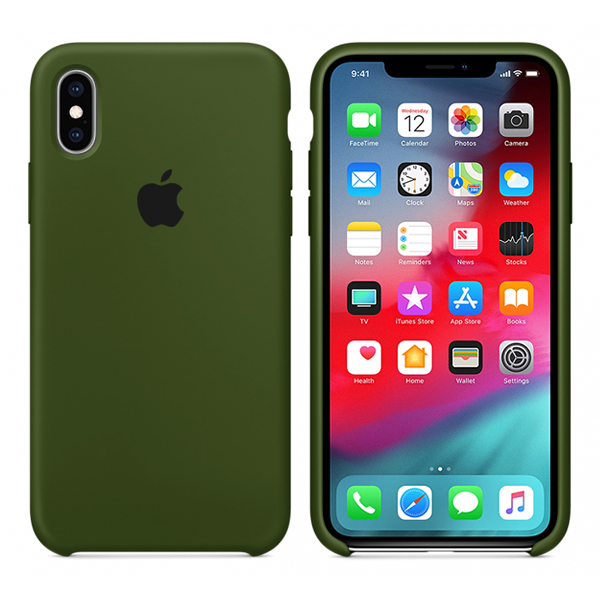 Чехол Soft Touch для Apple iPhone X/XS Army Green