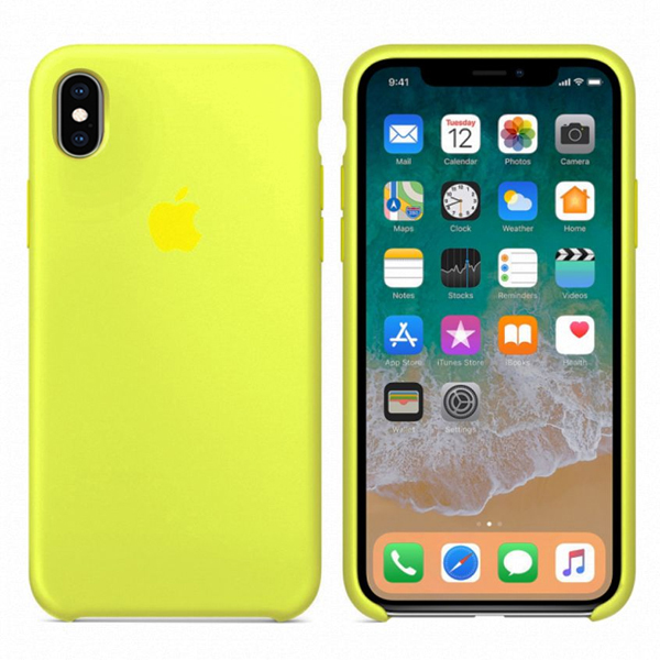 Чехол Soft Touch для Apple iPhone XS Mellow Yellow