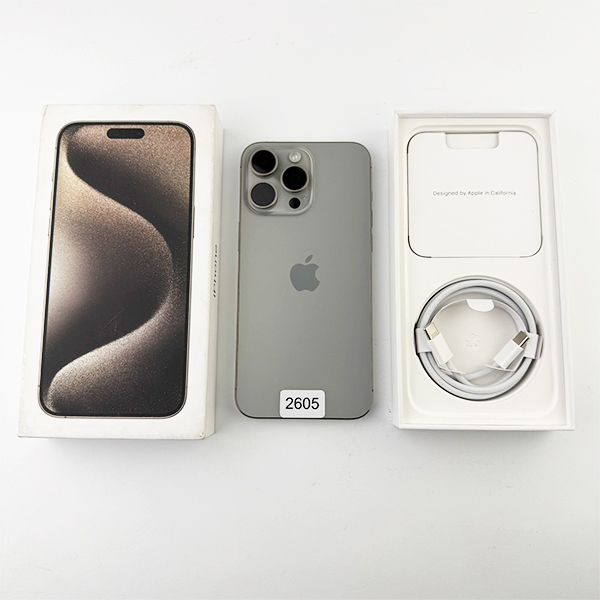 Apple iPhone 15 Pro Max 256GB Natural Titanium Б/У №2605 (Стан 9/10)