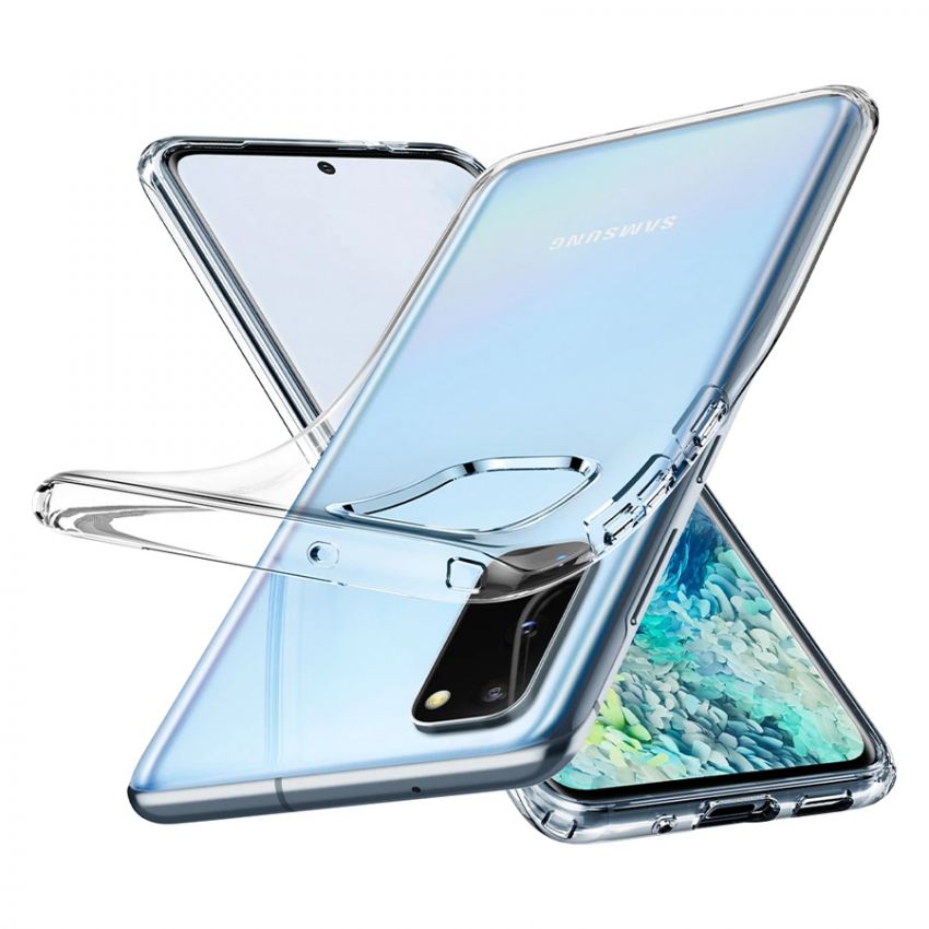 Чехол Spigen для Samsung S20/G980 Spigen Crystal Flex Clear