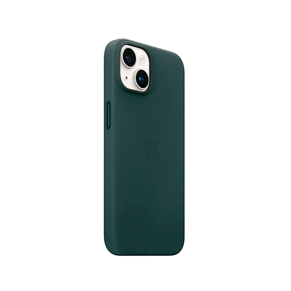 Чехол Apple iPhone 14 Leather Case with MagSafe Forest Green (MPP53) UA