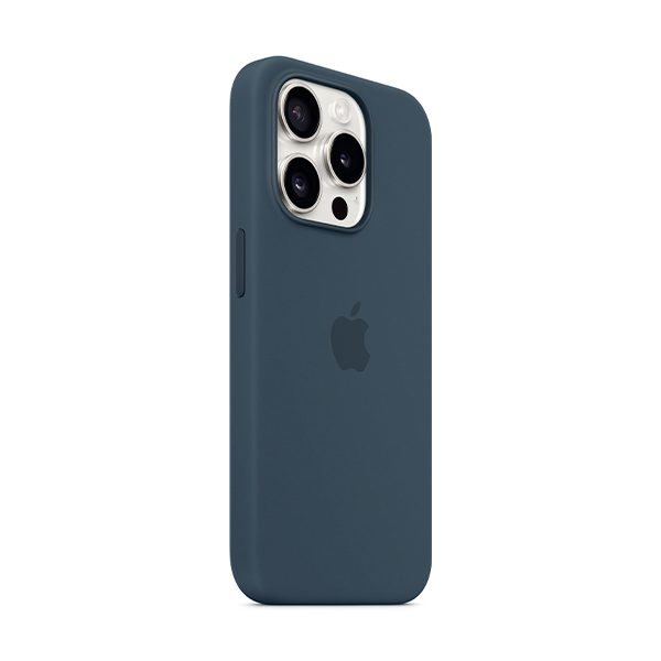 Чехол Apple iPhone 15 Pro Silicone Case with MagSafe Storm Blue (MT1D3)