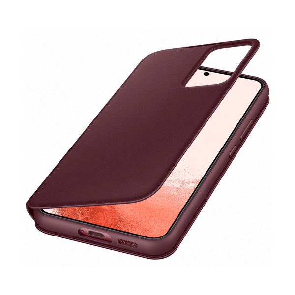 Чехол-книжка Samsung S906 Galaxy S22+ Smart Clear View Cover Burgundy (EF-ZS906CEEG)