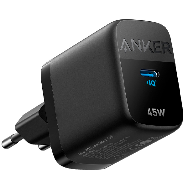 МЗП Anker PowerPort 313 - 45W PD + PPS USB-C Black (A2643G11)